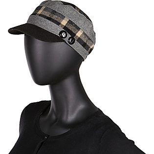Plaid Check Color Block Cadet Cap