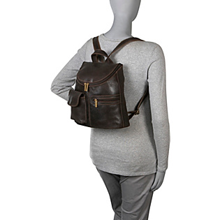 Distressed Leather Womens Backpack/Purse